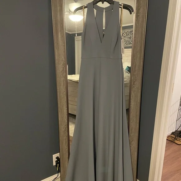 Jenny Yoo Margot Dress, Formal Gown, Mayan Blue, Size 6